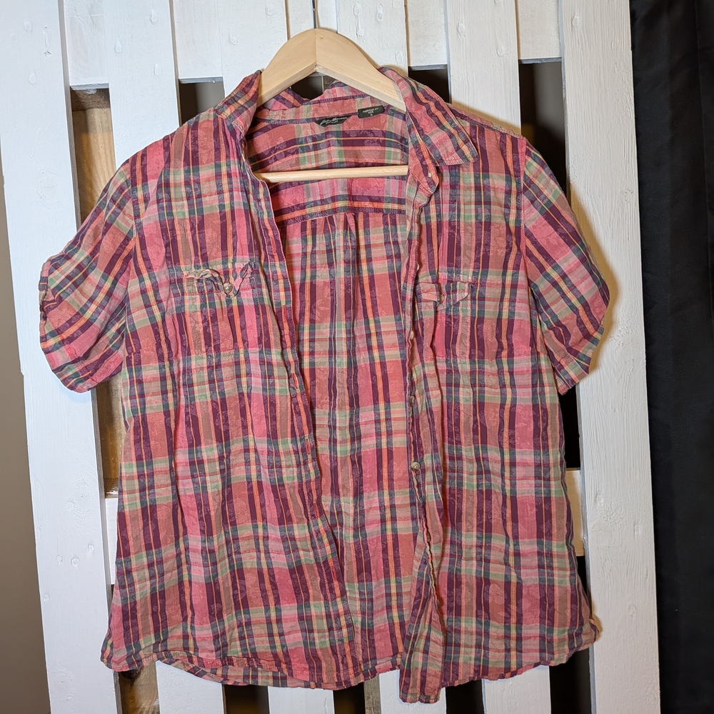 Eddie Bauer Multicolor Plaid Shirt
